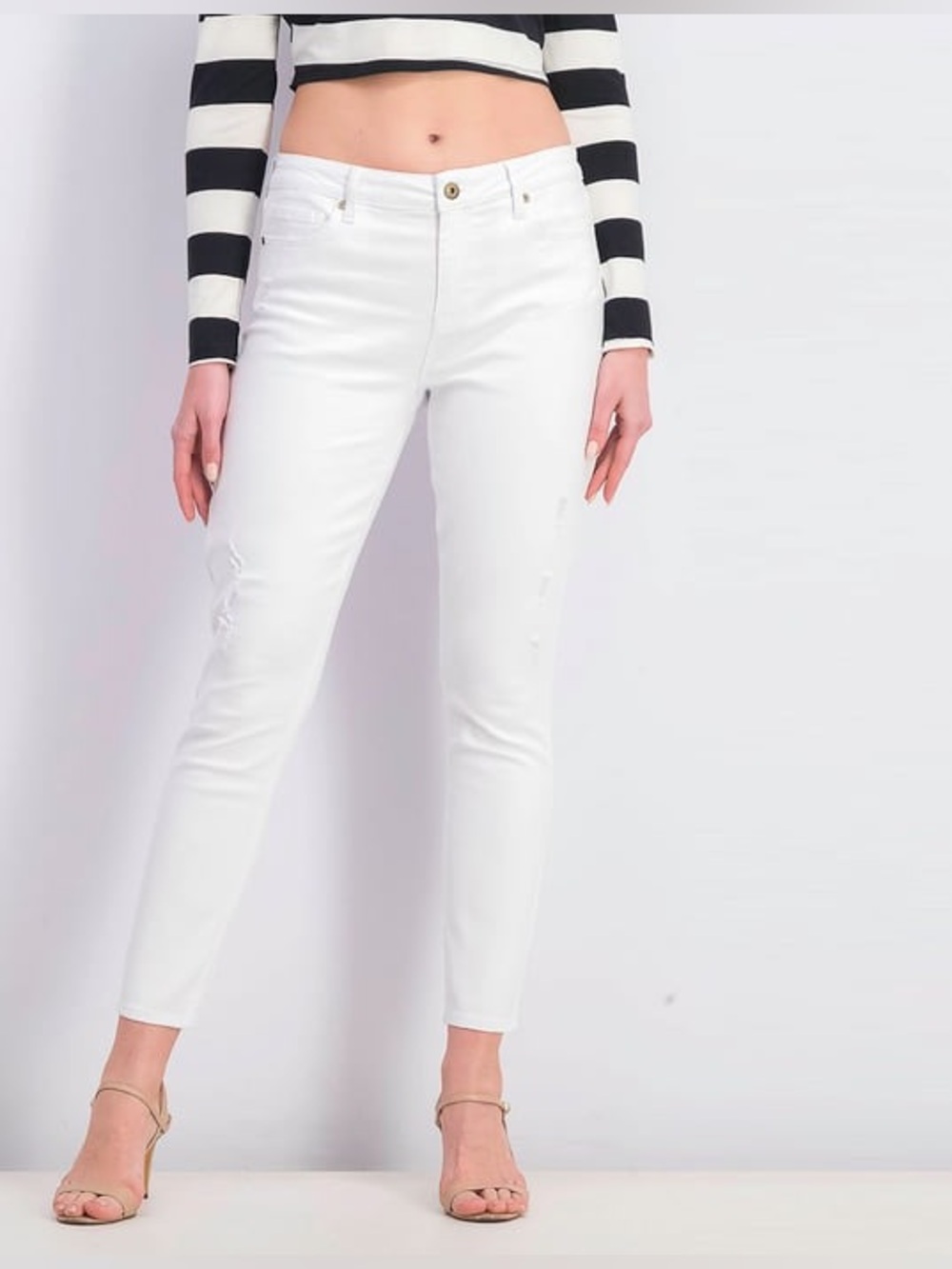 Pistola REVOLVE Jennifer Lightly Distressed Stretch Skinny Jeans Sz 30 NWT